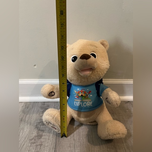 Spark Create Imagine Musical Light Up Tan Bear w/Blue Explore Backpack 14" Plush - Picture 11 of 11